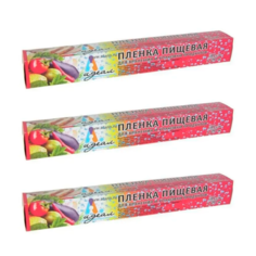 Пленка пищевая Идеал для хранения продуктов 30 смх 20 м 9мкм, 3 шт Ideal