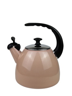 Чайник 2,5 л. эмалированный со свистком Kamille KM 1040B с черной бакелитовой ручкой