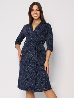 Халат женский Fashion Margo Х166 синий 50 RU