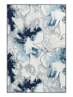 Коврик придверный LUCKY 60х90см "Акварель", синий/белый/серый M111335