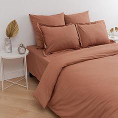 Простыня Цвет эмоций поплин Кэмел Традиция