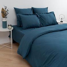 Простыня Цвет эмоций поплин Голубая сталь Традиция