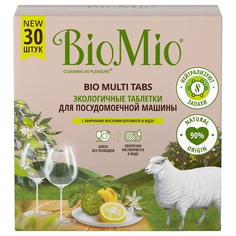 Таблетки для посудомоечной машины BioMio с эфирными маслами бергамота и юдзу 30 шт