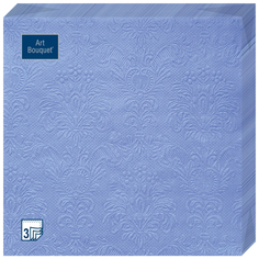 Салфетки бумажные Art Bouquet Барокко синие 3 слоя 33 х 33 см 16 шт