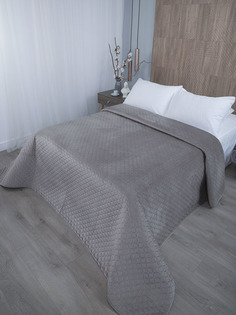 Покрывало на кровать Baby Nice Евро 220х240 см термостежка серый 3 слоя, серый меланж