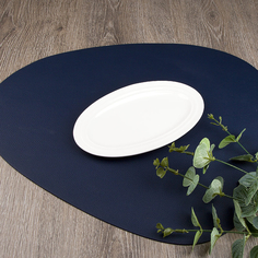 Блюдо сервировочное Nouvelle Маршмеллоу 20х12х1.5 см, фарфор