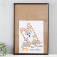 Фоторамка Keep memories 40х60 см, пластик, 199-тёмное дерево No Brand