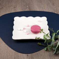 Блюдо сервировочное Nouvelle Маршмеллоу 20х20х2.5 см, фарфор