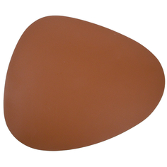 Салфетка сервировочная плей смат Nouvelle Экокожа коричневая 45х37 см, полиуретан