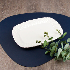 Блюдо сервировочное Nouvelle Маршмеллоу 25х18х2 см, фарфор