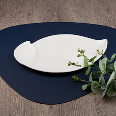 Блюдо сервировочное Nouvelle Маршмеллоу 27х16.5х1.7 см, фарфор