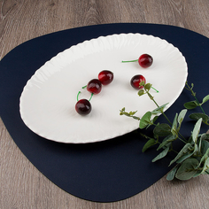 Блюдо сервировочное Nouvelle Маршмеллоу 30.5х20.5х2.5 см, фарфор