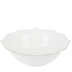 Салатник Nouvelle Belle 23.5 см, с золотой окантовкой, фарфор