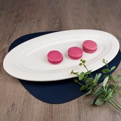 Блюдо сервировочное Nouvelle Маршмеллоу 46х25х3.3 см, фарфор