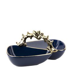 Менажница двухсекционная Nouvelle Крайола 25х14х12 см, 2х350мл, фарфор