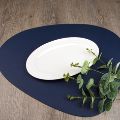 Блюдо сервировочное Nouvelle Маршмеллоу 25х15х1.5 см, фарфор