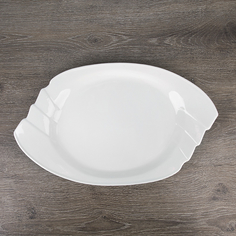 Блюдо Nouvelle Маршмеллоу 30х21х3.5 см, фарфор