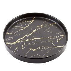 Блюдо сервировочное Nouvelle Черный мрамор 25х25х2.5 см, фарфор