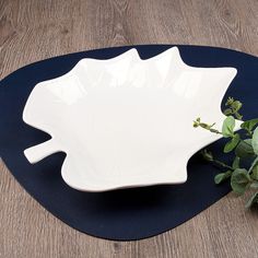 Блюдо сервировочное Nouvelle Маршмеллоу 30х25х4 см, фарфор