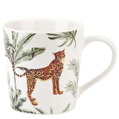 Кружка Nouvelle Тропические кошки 390 мл, фарфор