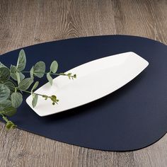 Блюдо сервировочное Nouvelle Маршмеллоу 26х11х2 см, фарфор