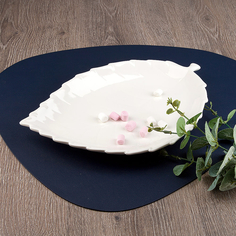 Блюдо сервировочное Nouvelle Маршмеллоу 29х20х3 см, фарфор