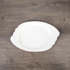 Блюдо Nouvelle Маршмеллоу 25х18.5х3 см, фарфор