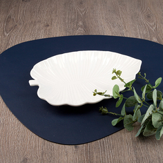 Блюдо сервировочное Nouvelle Маршмеллоу 26х18х2.5 см, фарфор