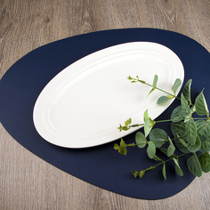 Блюдо сервировочное Nouvelle Маршмеллоу 30х18х2 см, фарфор