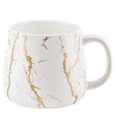 Кружка Nouvelle Белый мрамор 450 мл, фарфор