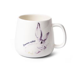 Кружка Fissman Provence Rabbit 400 мл, фарфор (13955_)