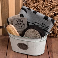 Набор подарочный "Мужчина №1" полотенце и аксс (4 предм) Bazar