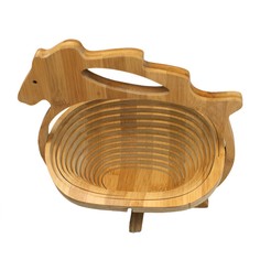 Корзина деревянная Ningbo из бамбука в форме лошади