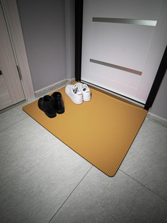 Коврик придверный CellMat ЭВА 83х66 см бежевая сота