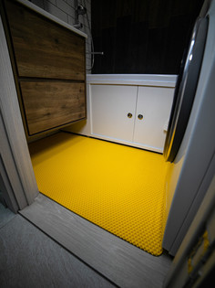 Коврик для ванной CellMat ЭВА 132х80 см желтый ромб