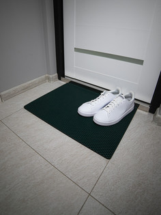 Коврик придверный CellMat ЭВА, 60х44 см, темно-зеленая сота