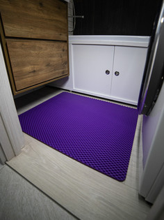 Коврик для ванной CellMat ЭВА 83х66 см фиолетовый ромб
