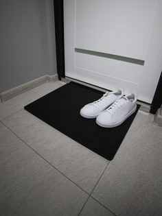 Коврик придверный CellMat ЭВА 60х44 см черная сота