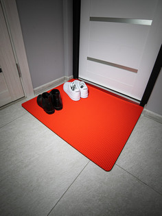 Коврик придверный CellMat ЭВА 83х66 см красная сота