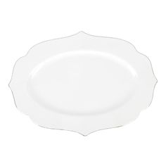 Блюдо Nouvelle Belle 35х25.7х2.5 см, фарфор, с золотой окантовкой