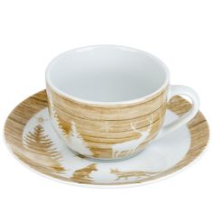 Чайная пара Nouvelle Winter Forest 220 мл, фарфор