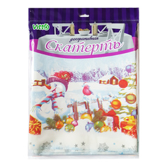 Скатерть Vitto Снеговик 120 х 180 см ПВХ на тканевой основе