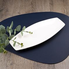 Блюдо сервировочное Nouvelle Маршмеллоу 29.5х12.5х2.5 см, фарфор