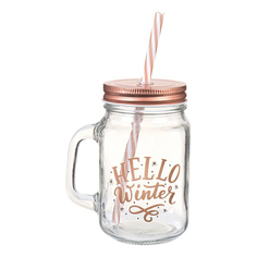 Кружка OKitchen с трубочкой 520 мл