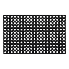 Коврик придверный решетка 50 x 100 см резина черный No Brand
