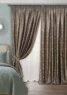 Kauffort 123286635, Комплект штор на тесьме "Afina", 2 шторы 200x270см, тюль 450х270см.,