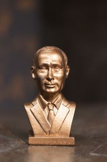 Статуэтка Бюст Путин В.В. Президента РФ SntArt 11 см гипсовая бронза No Brand