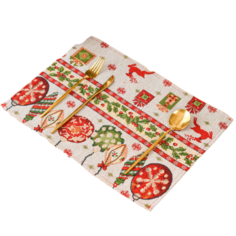 Сервировочная салфетка WASABI TREND новый год 42х34см разноцветная