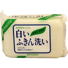 Мыло для стирки MIYOSHI Natural white soap отбеливающее, 135 г