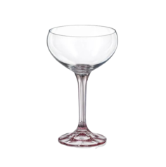 Бокалы для мартини Crystalex Магнолия розовые 190 мл 6 шт